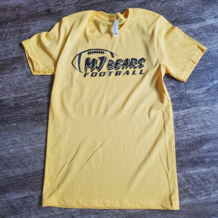 Mt. Juliet Bears Gold T-shirt "Football" Tee