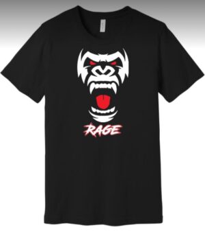 Wilson County Rage Adult Black T-Shirt  XS-XXL
