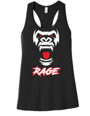 Wilson County Rage Womens Black w/Face Flowy Racerback Tank
