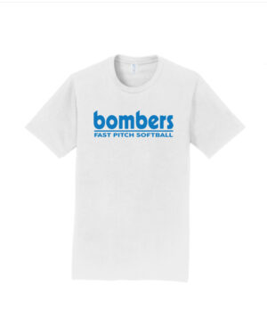 Bombers BC3001 BELLA+CANVAS ® White Unisex Jersey Short Sleeve Tee "BOMBERS"