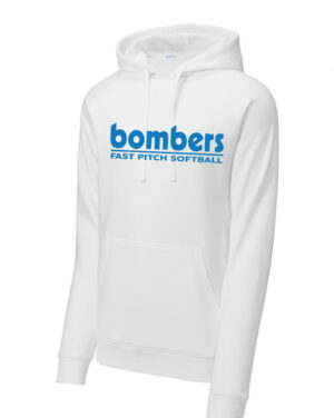 Bombers STF200 Sport-Tek® Drive Fleece White Pullover Hoodie ADULT ONLY