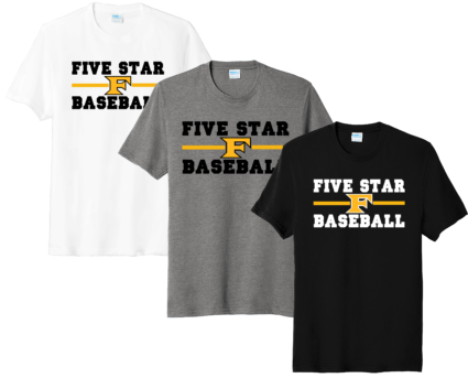 Five Star Mafia "Five Star Baseball" PC455 Port & Company ® Fan Favorite ™ Blend Tee