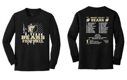 Mt. Juliet AAA Bears Bear Flag Long Sleeve Tee - YOUTH