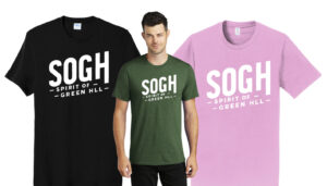 GH Band PC455 SOGH T-shirt OPTIONS: Hunter Green, Pink, or Black