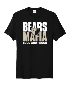 Bears Mafia PC455 Port & Company ® Fan Favorite ™ Blend Tee in Black YOUTH & ADULT