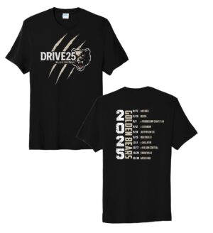 "Drive 25" PC455 Port & Company ® Fan Favorite ™ Blend Tee in Black YOUTH & ADULT