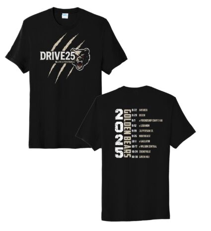 "Drive 25" PC455 Port & Company ® Fan Favorite ™ Blend Tee in Black YOUTH & ADULT