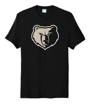 Classic Bear Head PC455 Port & Company ® Fan Favorite ™ Blend Tee in Black YOUTH & ADULT
