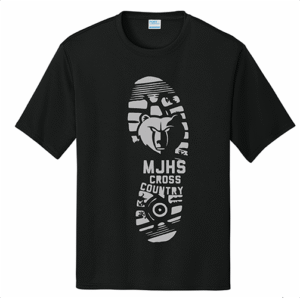 MJHS XC Tee Shirt. Black